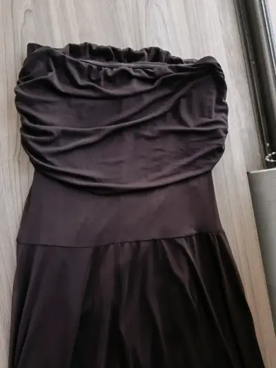 Vestido Toledo marrón elegante - miniatura 5