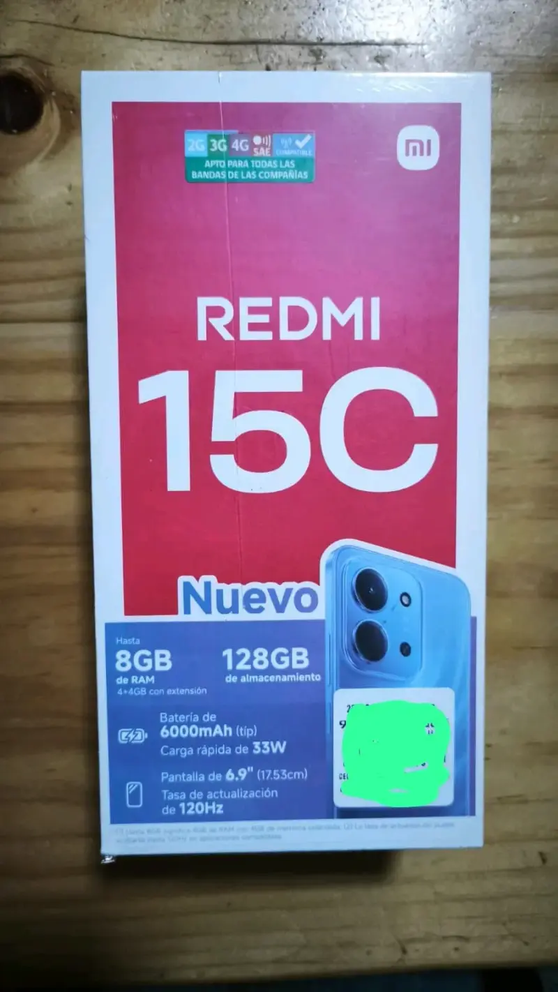 Smartphone Xiaomi Redmi 15C 128GB Nuevo pre pago - 1