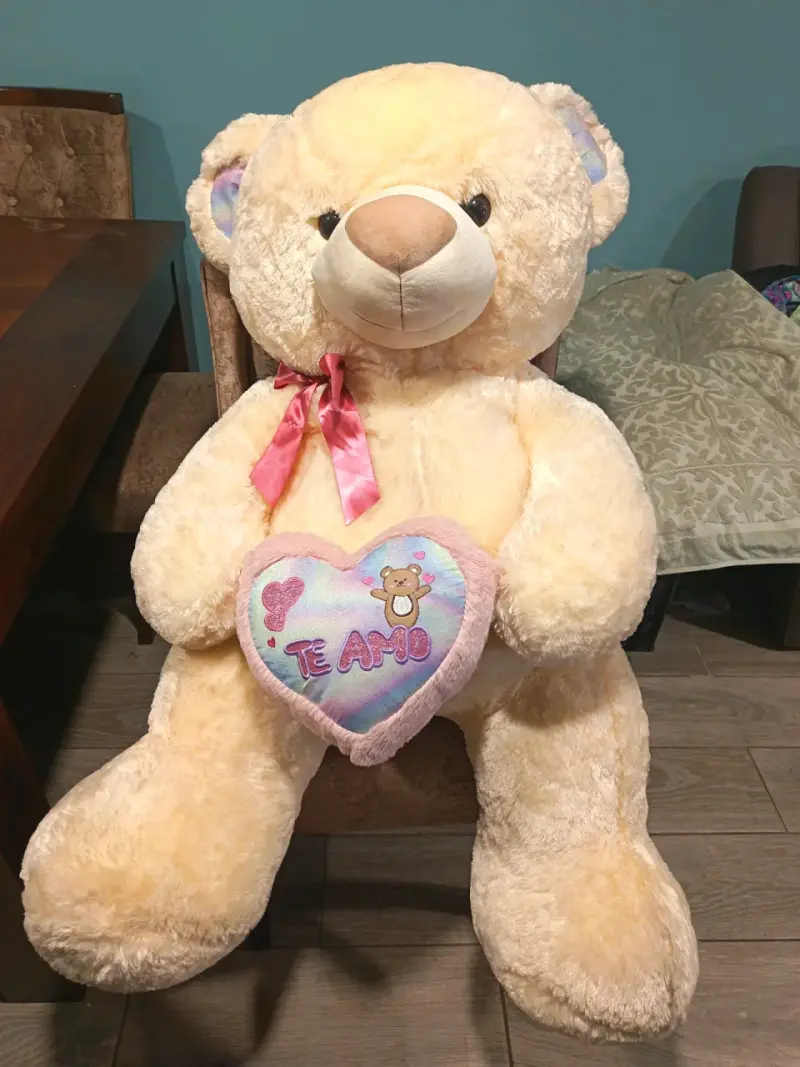 Oso de peluche gigante con corazón 'Te Amo' - 2