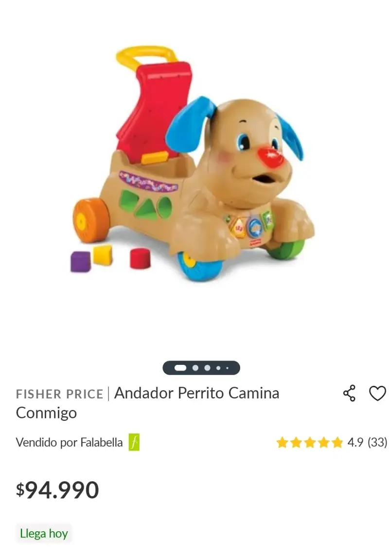 Andador Perrito Camina Conmigo Fisher Price