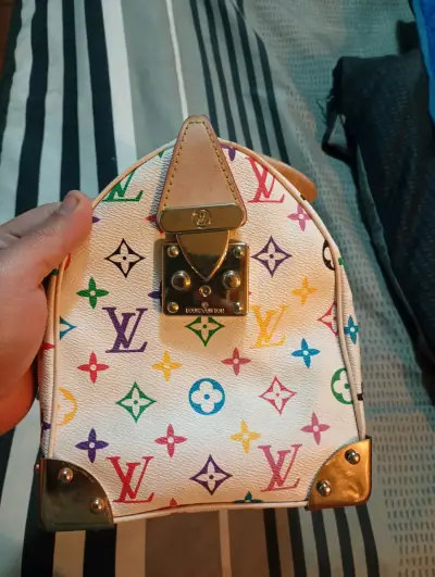 Bolso de mano multicolor con monograma - miniatura 2