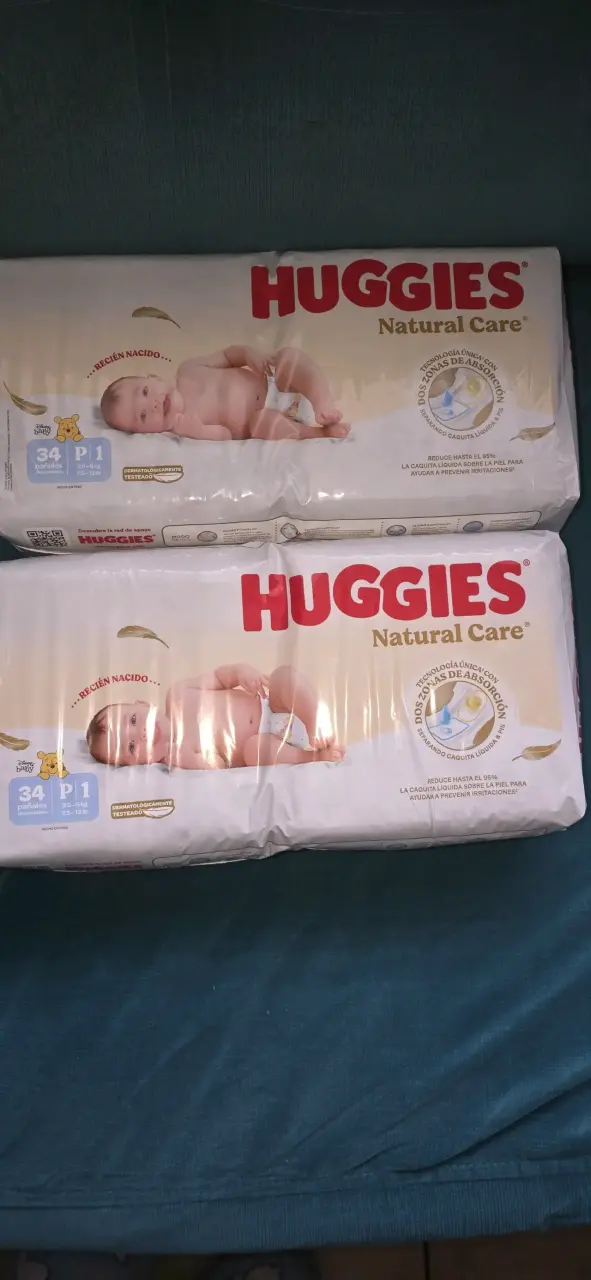 Pañales Huggies Natural Care Recién Nacido - 1