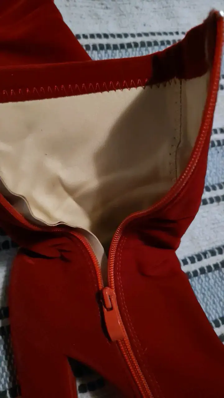 Botines rojos de tacón alto para mujer - 3