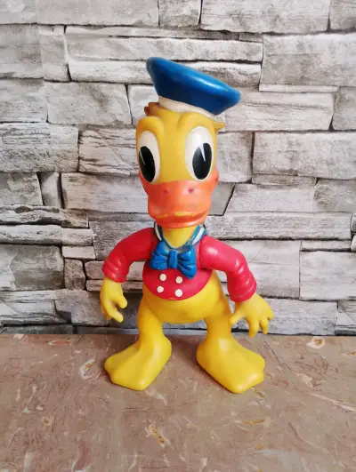 Pato Donald antiguo de goma - miniatura 1