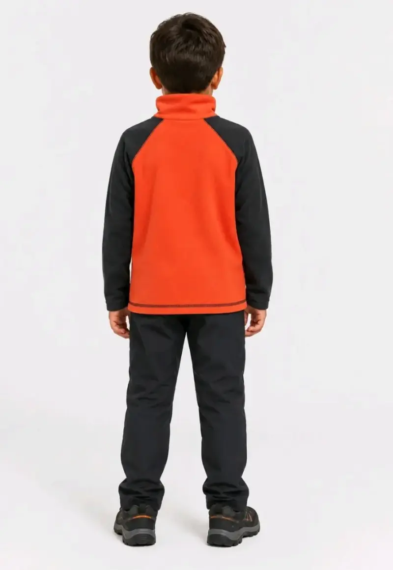 Polar infantil bicolor naranja y negro - 1