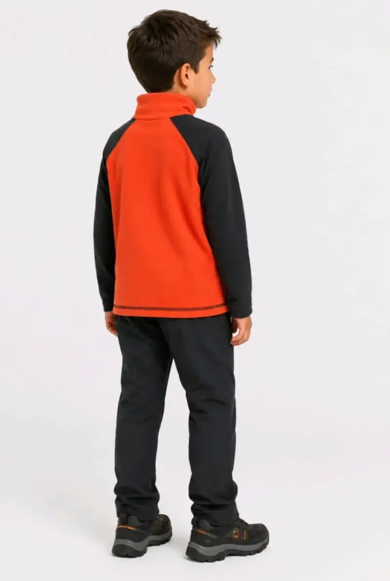 Polar infantil bicolor naranja y negro - 2