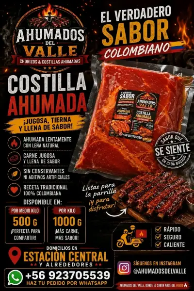 Costilla Ahumada Colombiana 500g - miniatura 1