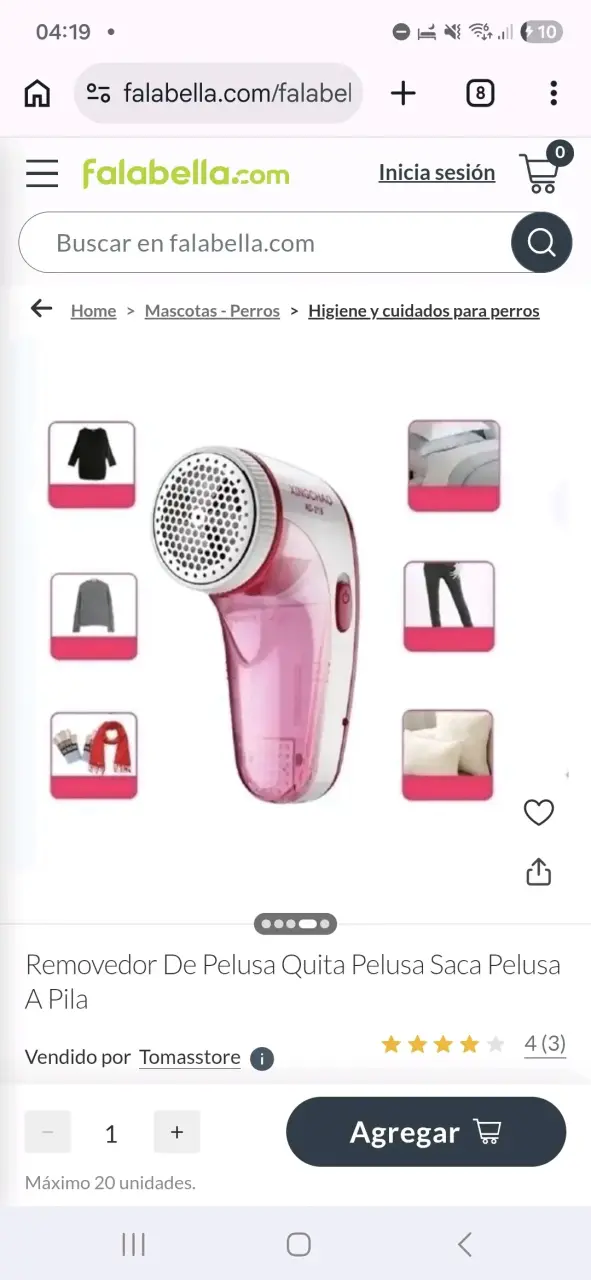 Quitapelusas eléctrico portátil USB rosa - 2