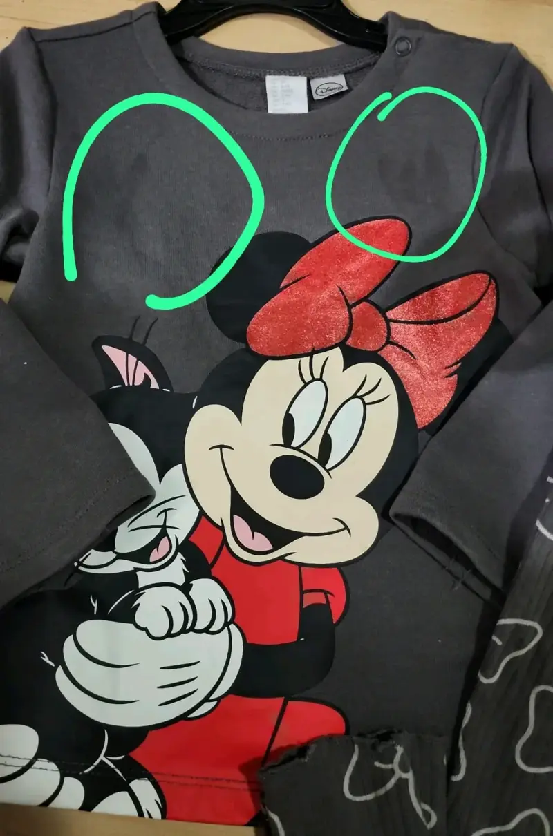 Conjunto infantil Minnie Mouse gris - 2