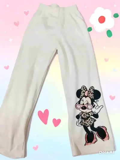 Pantalones palazzo con diseño de Snoopy - miniatura 2