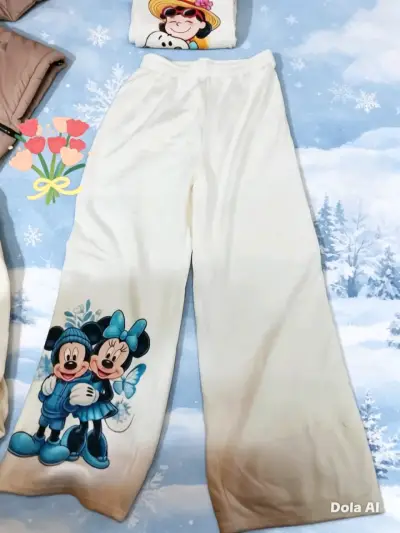 Pantalones palazzo con diseño de Snoopy - miniatura 3