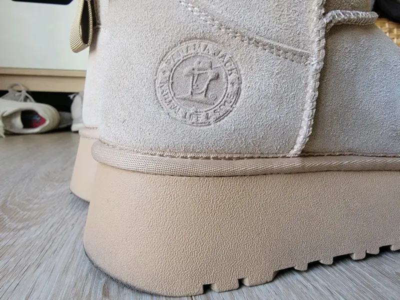 Botas de invierno beige con forro - 3