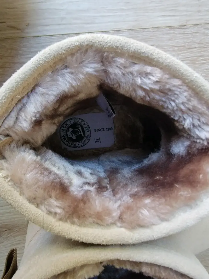 Botas de invierno beige con forro - 4