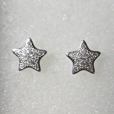 Aros de plata con circonitas - miniatura 2