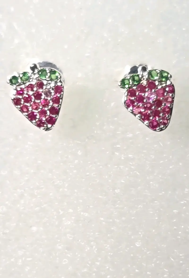 Aros de plata con circonitas - 4