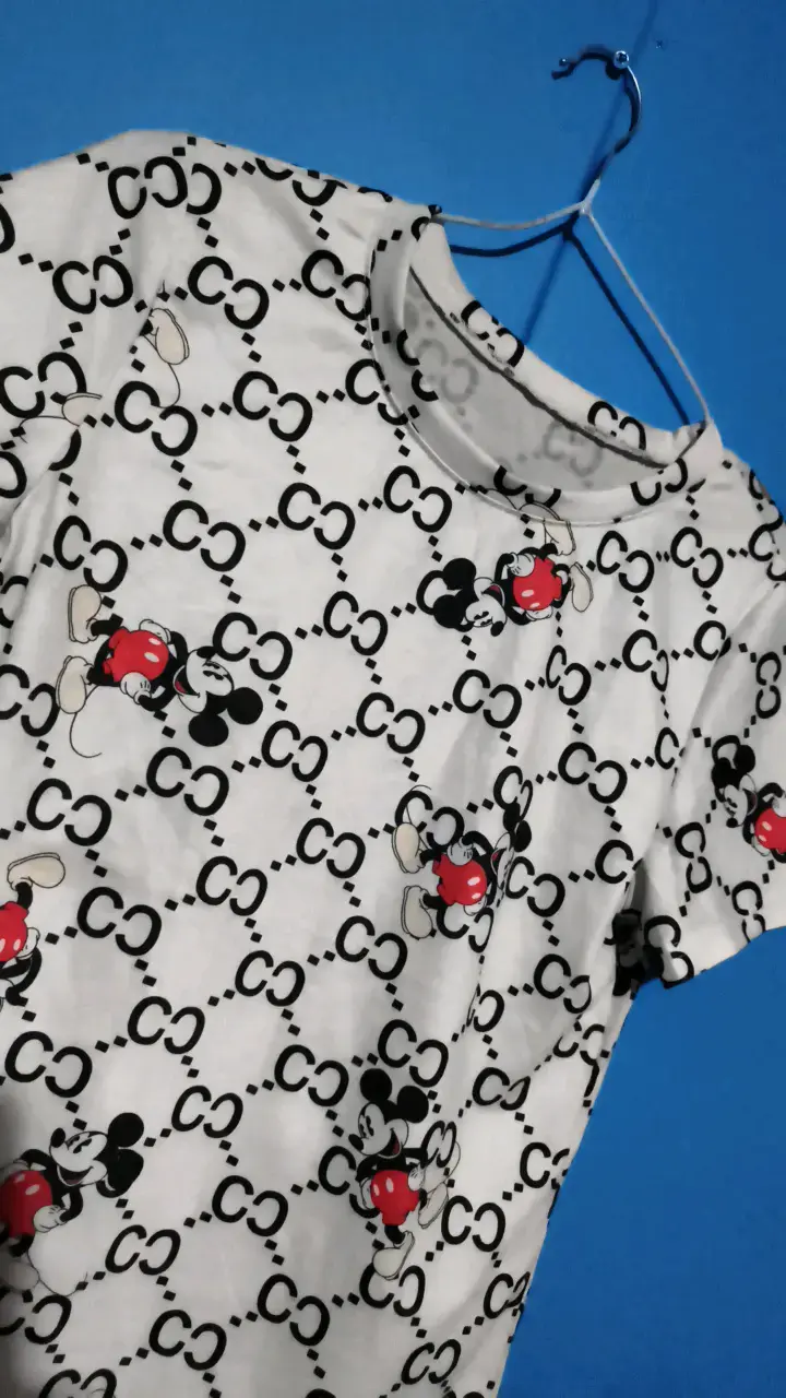 Polera estampada Mickey Mouse blanca - 3