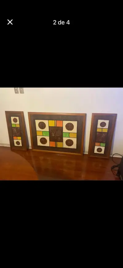 Conjunto de cuadros decorativos étnicos - miniatura 1