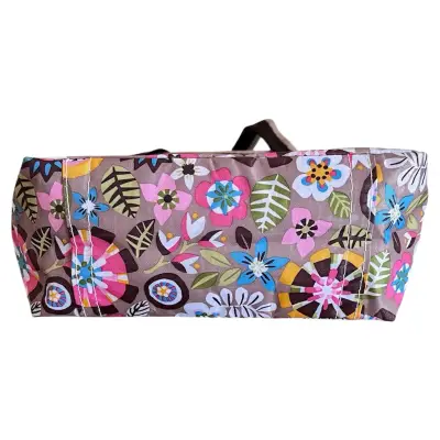 Cartera floral multicolor con asas - miniatura 6