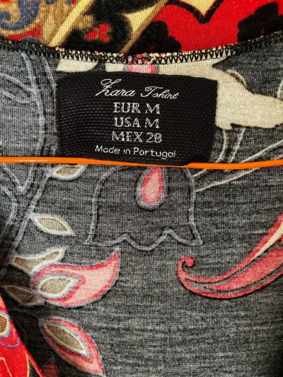Blusa estampada floral Zara talla M - miniatura 2