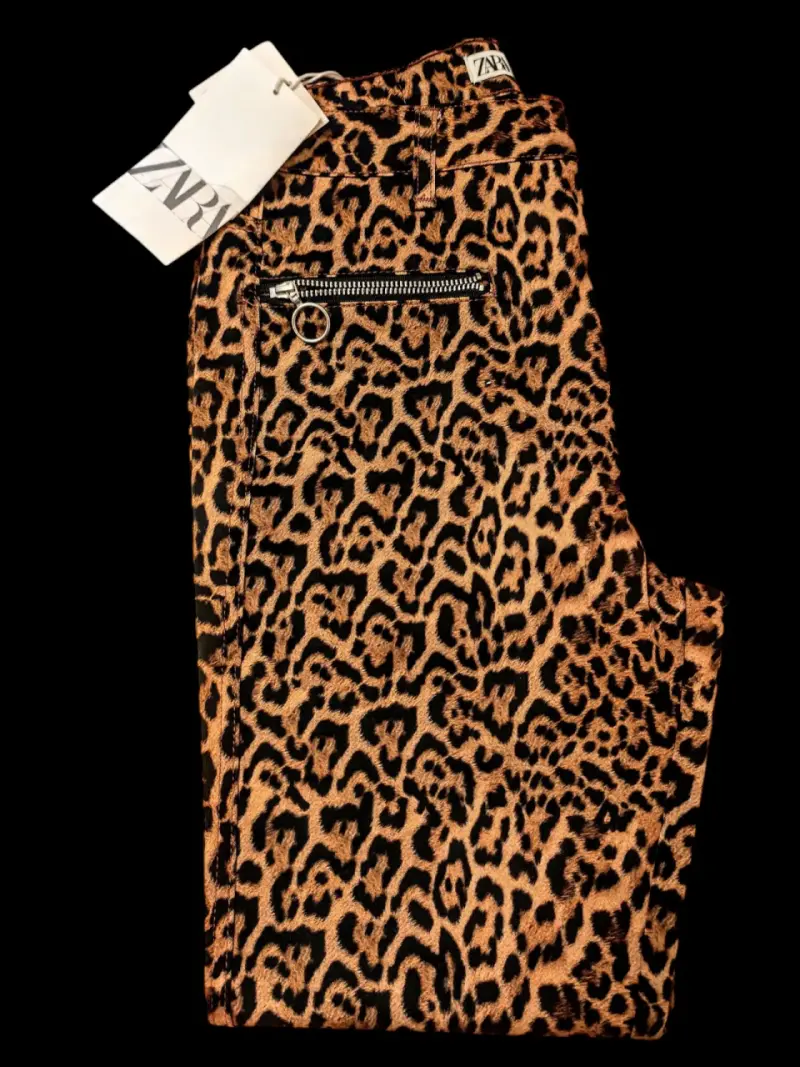 Pantalón Zara Animal Printt para mujer Talla 38 - 4