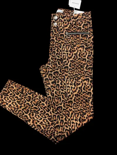 Pantalón Zara Animal Printt para mujer Talla 38 - miniatura 5