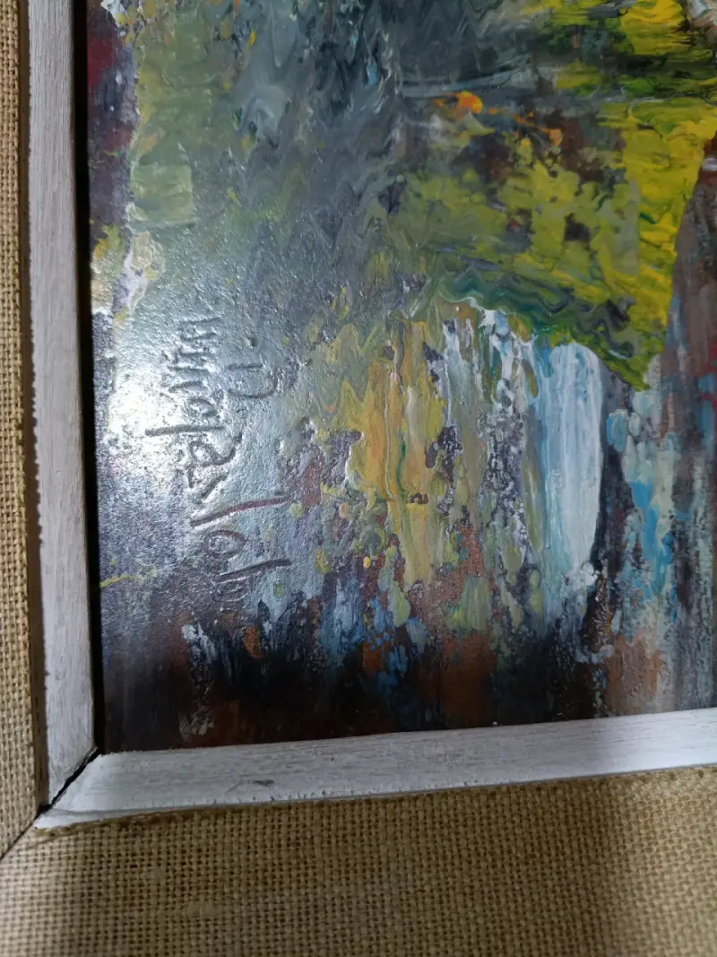 Óleo Sobre Tabla Mario Rojas Lobos Marina - 4
