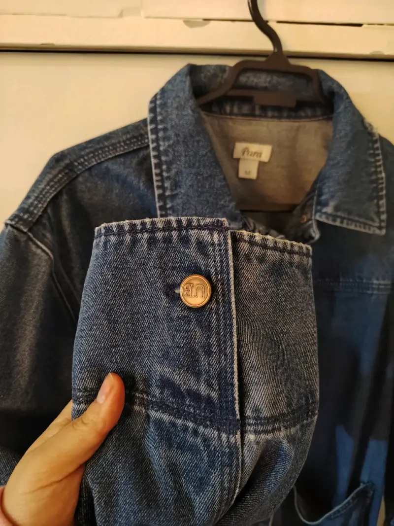 Chaqueta de mezclilla para mujer talla M - 3