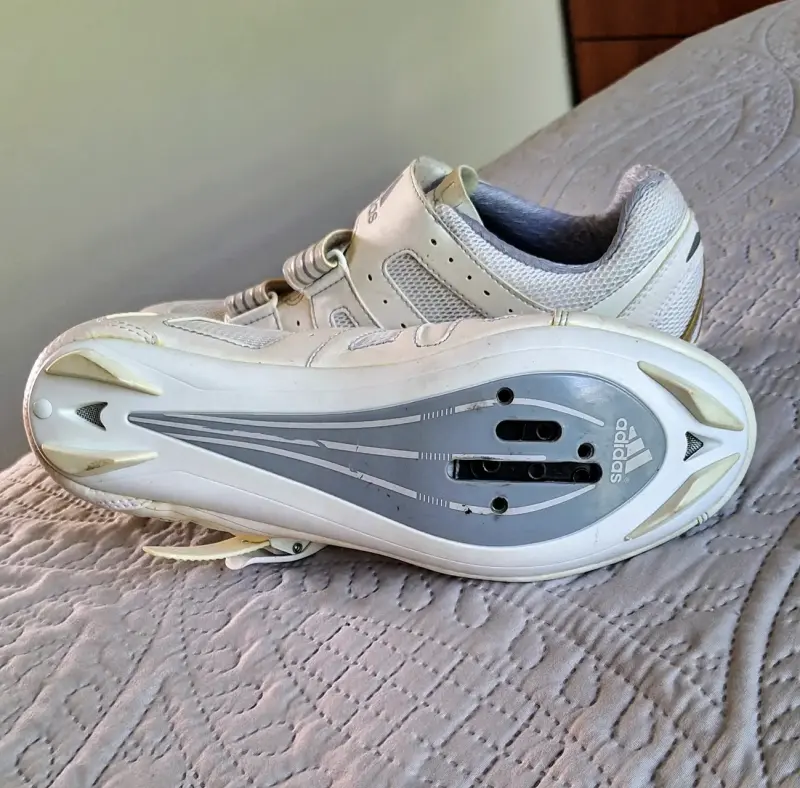 Zapatillas de ciclismo Adidas blancas - 2