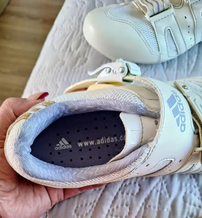Zapatillas de ciclismo Adidas blancas - 4