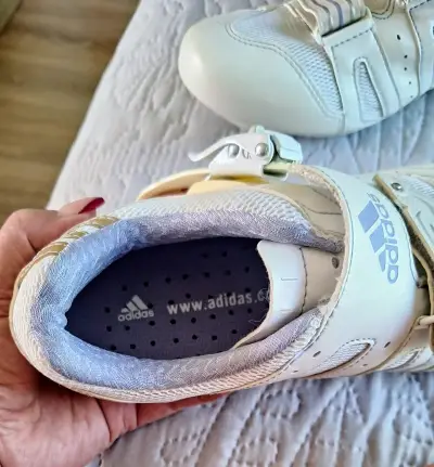 Zapatillas de ciclismo Adidas blancas - miniatura 4