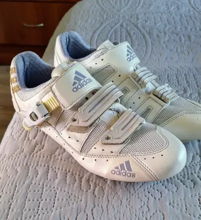 Zapatillas de ciclismo Adidas blancas - miniatura 6