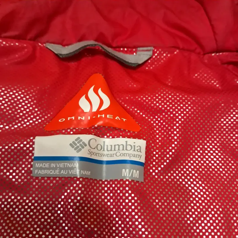 Chaqueta impermeable Columbia verde con capucha - 5