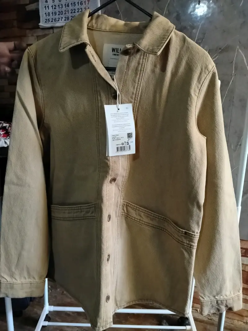 Chaqueta beige de algodón Will forever