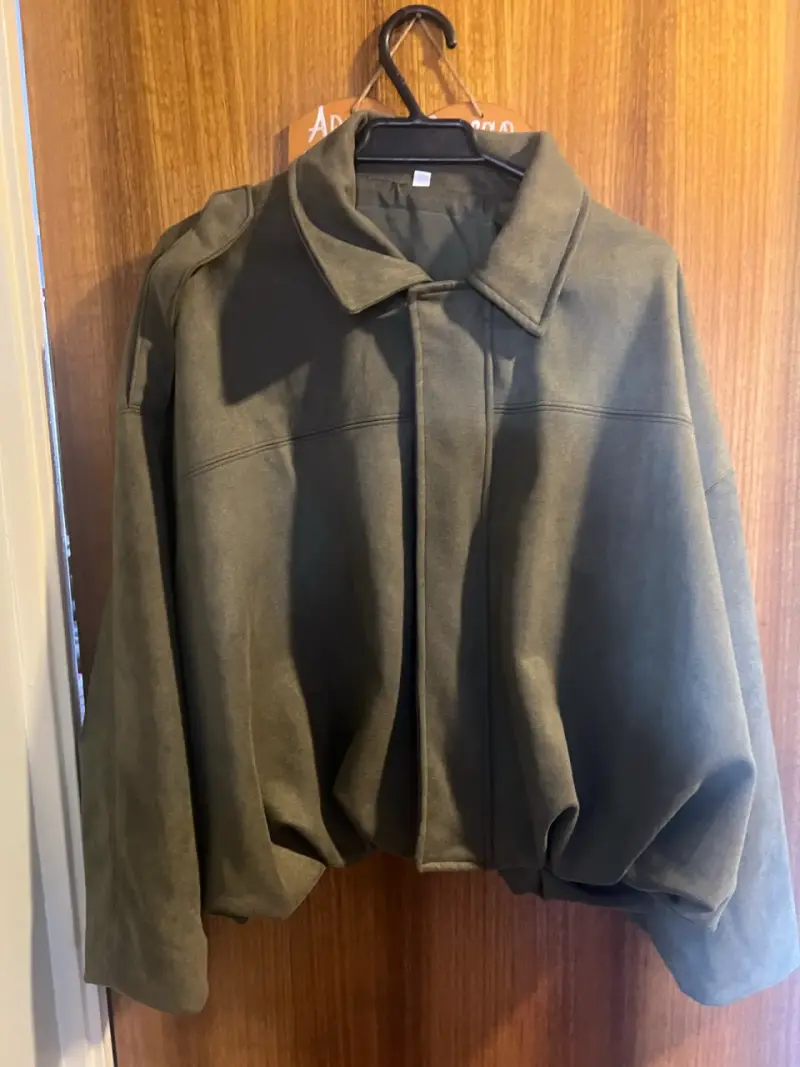 Chaqueta de gamuza verde oliva - 2