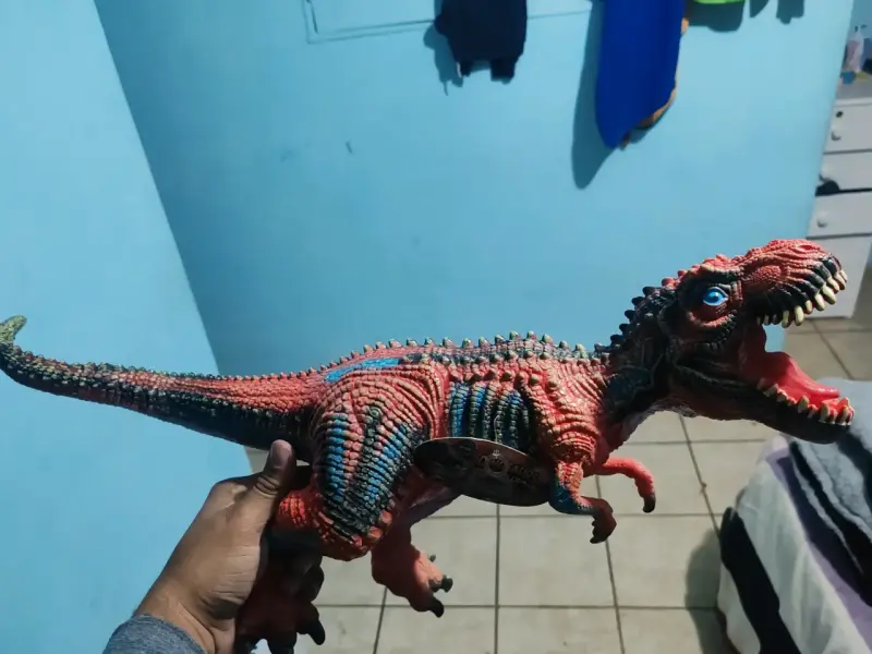 Figura de dinosaurio pterodáctilo naranja - 5