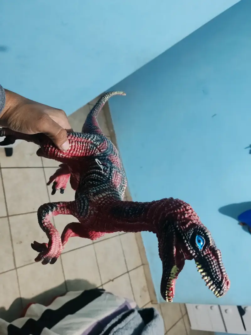 Figura de dinosaurio pterodáctilo naranja - 6