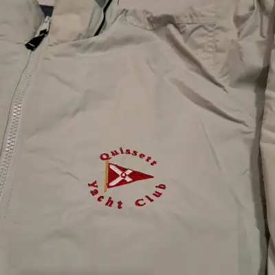 Chaqueta Columbia beige con logo bordado - miniatura 4