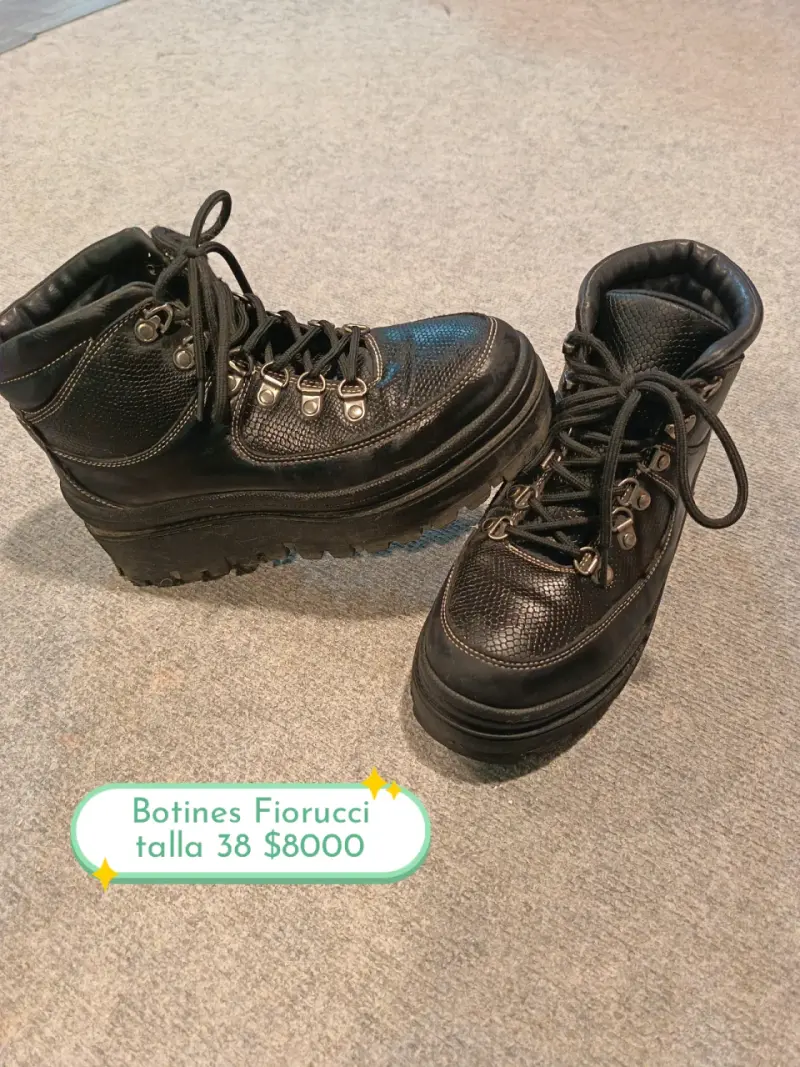 Botines Fiorucci negros talla 38