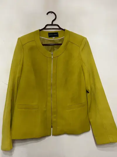 Chaqueta verde lima con cierre - miniatura 1