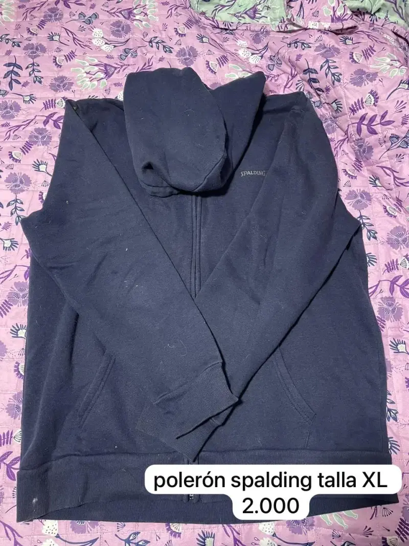 Polerón Spalding azul marino talla XL