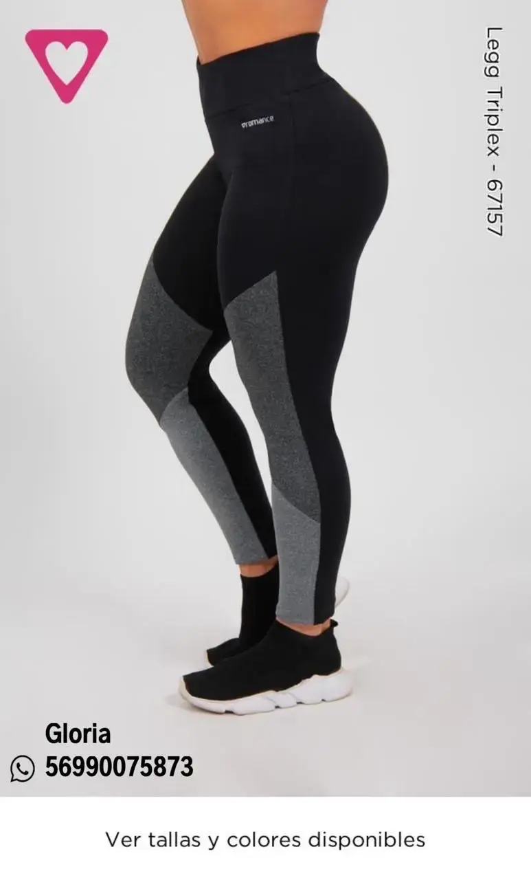 Leggings deportivos negros y grises