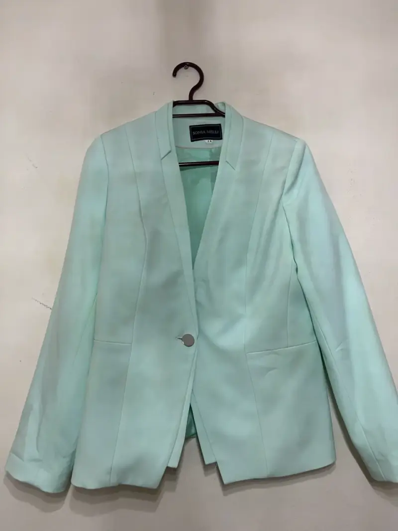 Blazer verde menta elegante - 1
