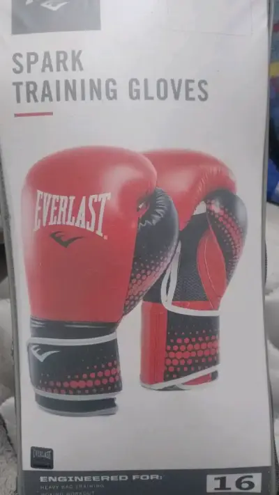 Guantes de boxeo Everlast Spark rojos - miniatura 1