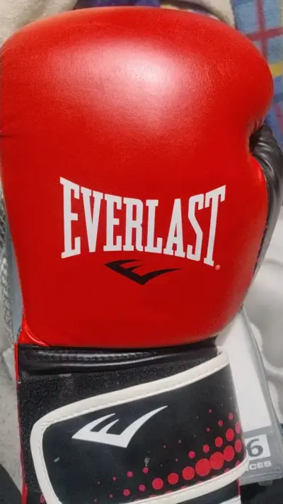 Guantes de boxeo Everlast Spark rojos - miniatura 2