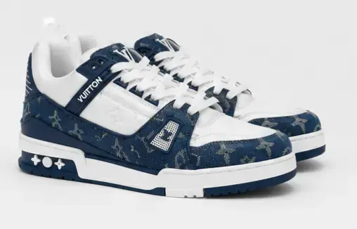 Zapatillas Louis Vuitton azul y blanco - 1