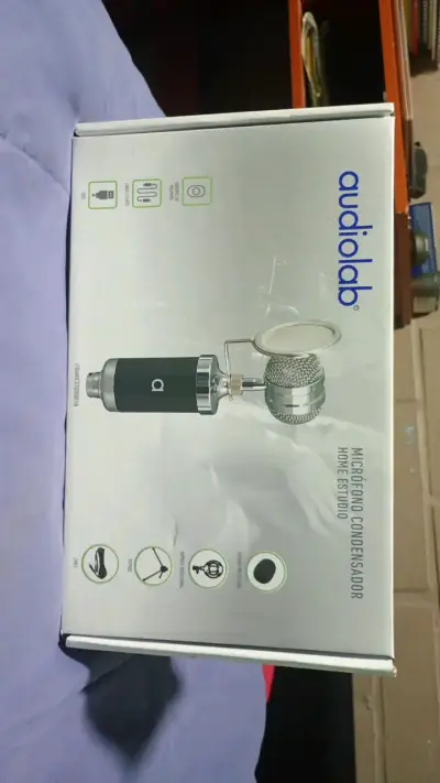 Micrófono condensador Audiolab para estudio - miniatura 1