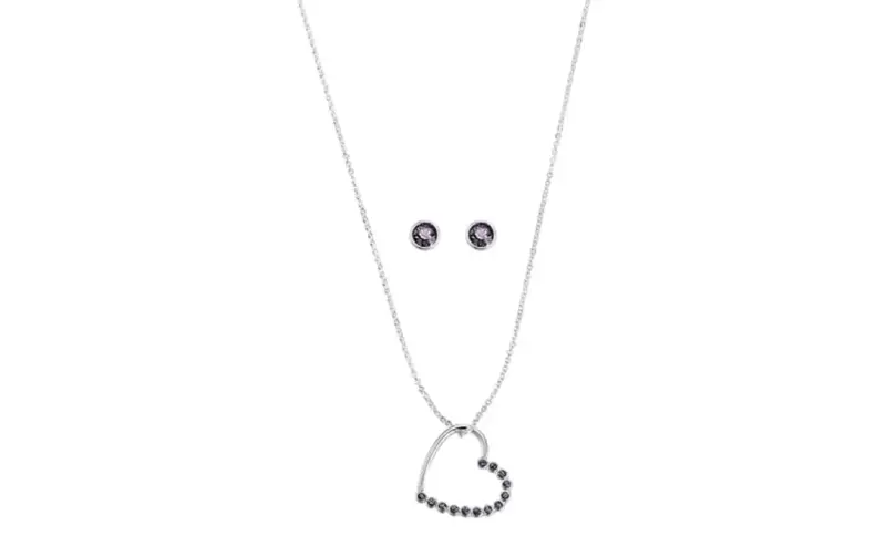 Conjunto de collar y aros mariposa dorados - 6