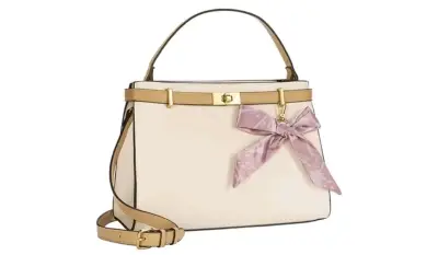 Bolso tote negro con correa ajustable - miniatura 5