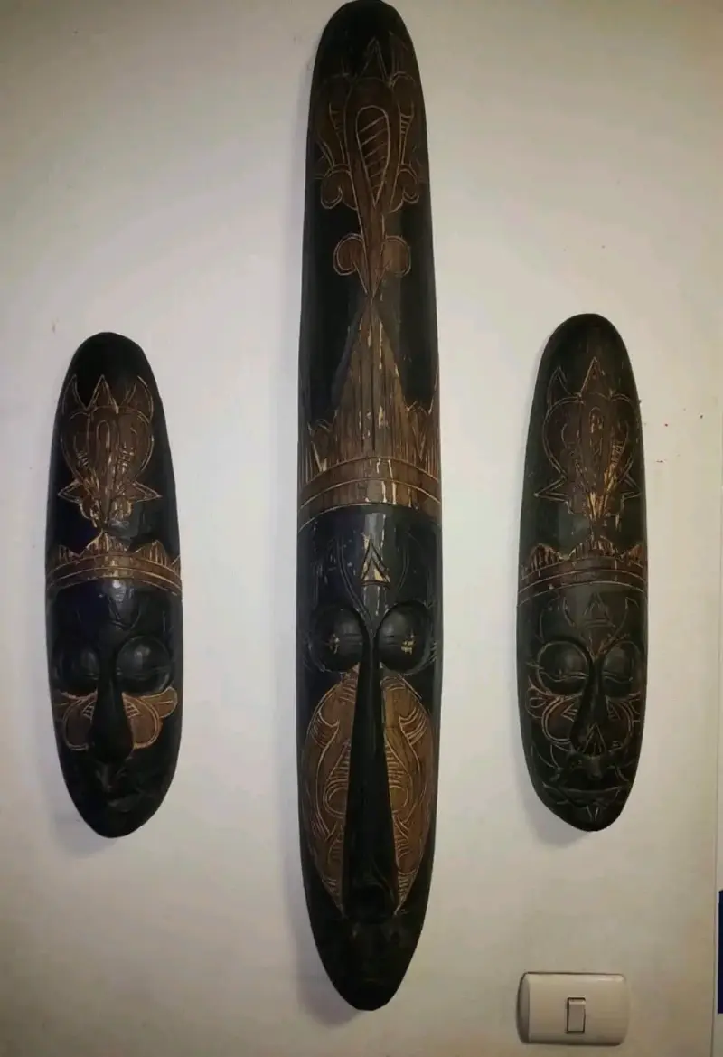 Máscaras decorativas africanas de madera