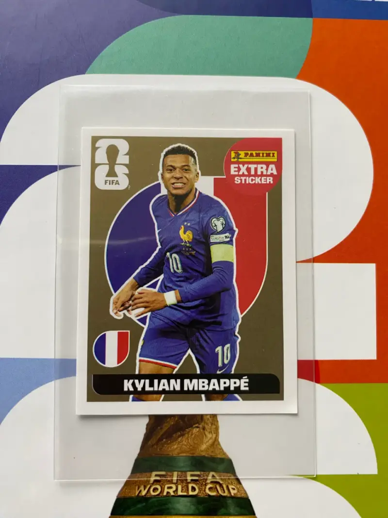 Lámina Panini FIFA Mbappé Extra Sticker